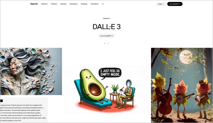 DALL·E DALL·E creates detailed images from text prompts and supports image editing features. It is known for producing imaginative and highly coherent visuals.