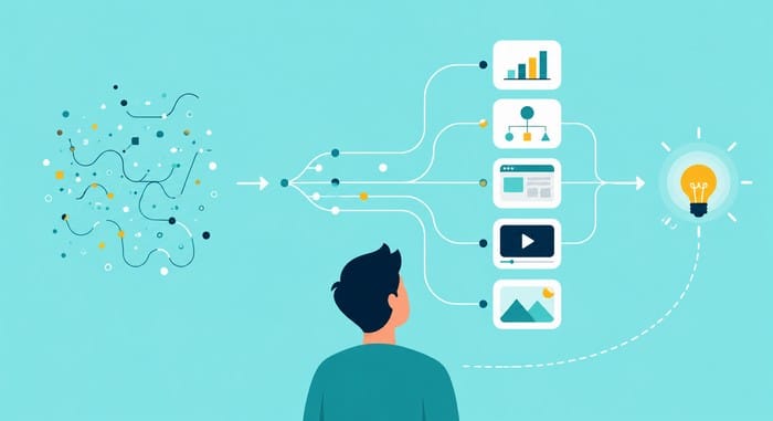 Visual storytelling reflects how people naturally understand information through images, symbols, and illustrations.