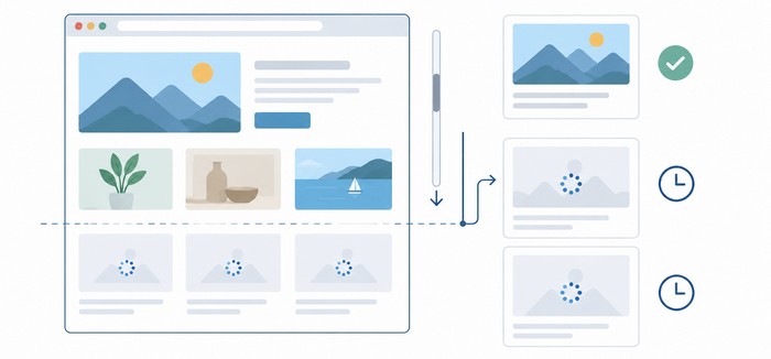 WordPress Support Lazy Loading Images WordPress website using native Lazy Loading Images for below-the-fold content.